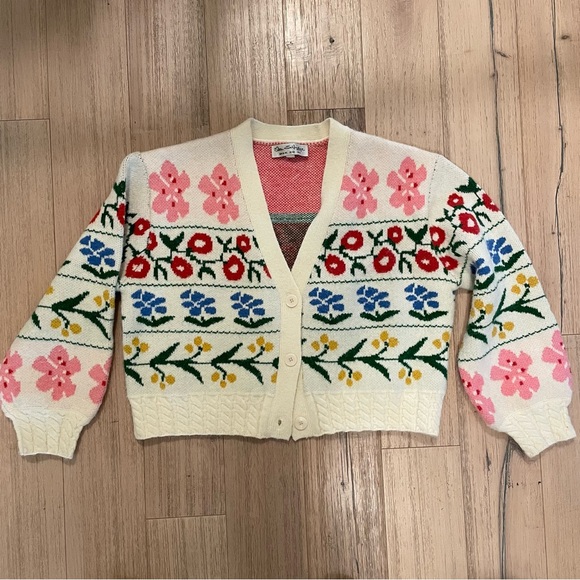 Miss Selfridge Sweaters - Miss Selfridge Floral Cardigan